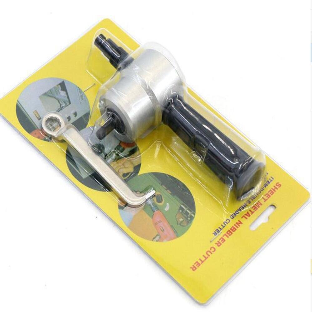 Double Head Sheet Metal Nibbler Saw Cutter Cutting Tool Power Drill Attachment Cutter Tool - Image 2