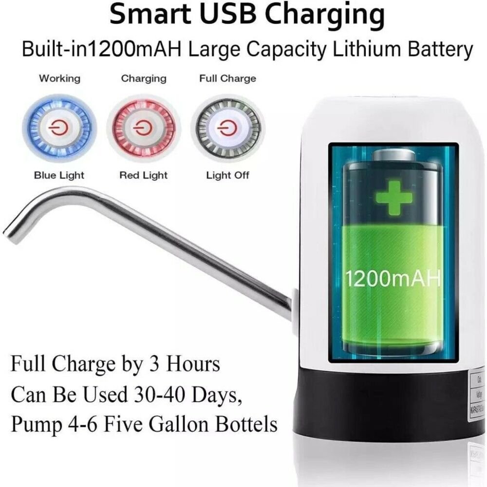 Water Bottle Electric Automatic Universal Dispenser 5 Gallon USB USB Water Dispenser Automatic Drinking Water Bottle - Image 4